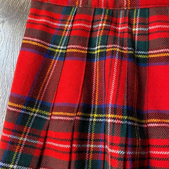 The Scotch House Wool Plaid Warp Skirt - Picture 6 of 16